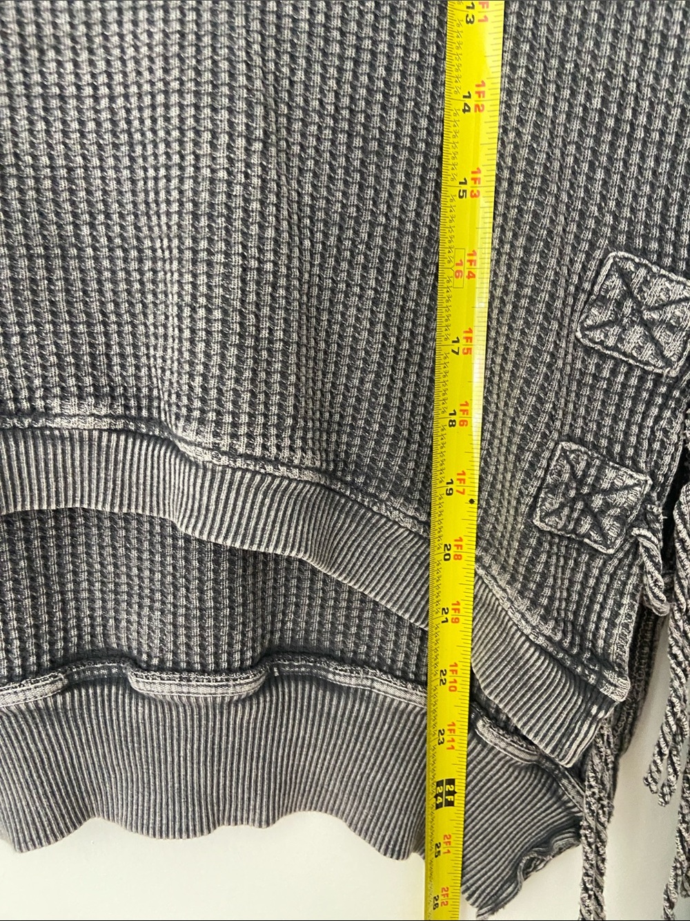 Free People Waffle Knit Long Sleeve Top - Picture 7 of 9